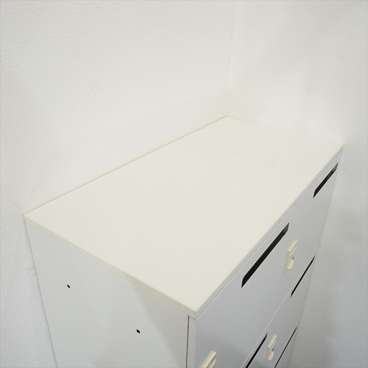 コクヨ エディア ダイヤル式6人用モバイルロッカー 天板付 H1265 ホワイト