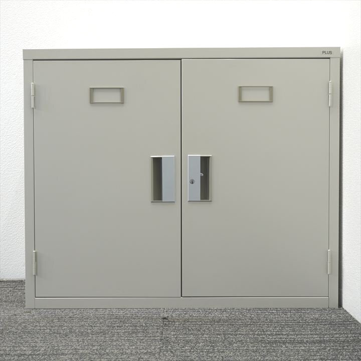 プラス 両開き書庫 W880 D400 H730 