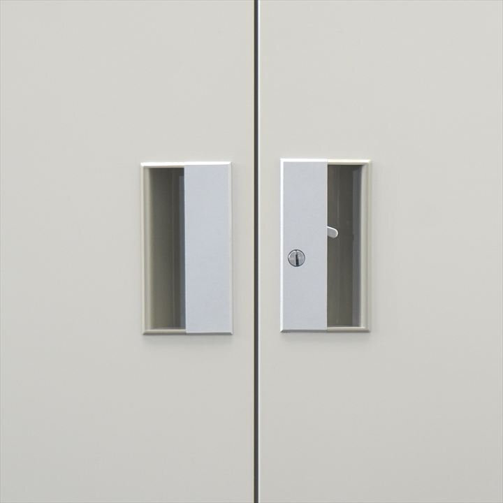 プラス 両開き書庫 W880 D400 H730 