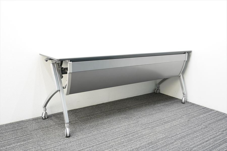 プラス ルアルコ フラップテーブル 1860 幕板付 棚板なし ホワイト