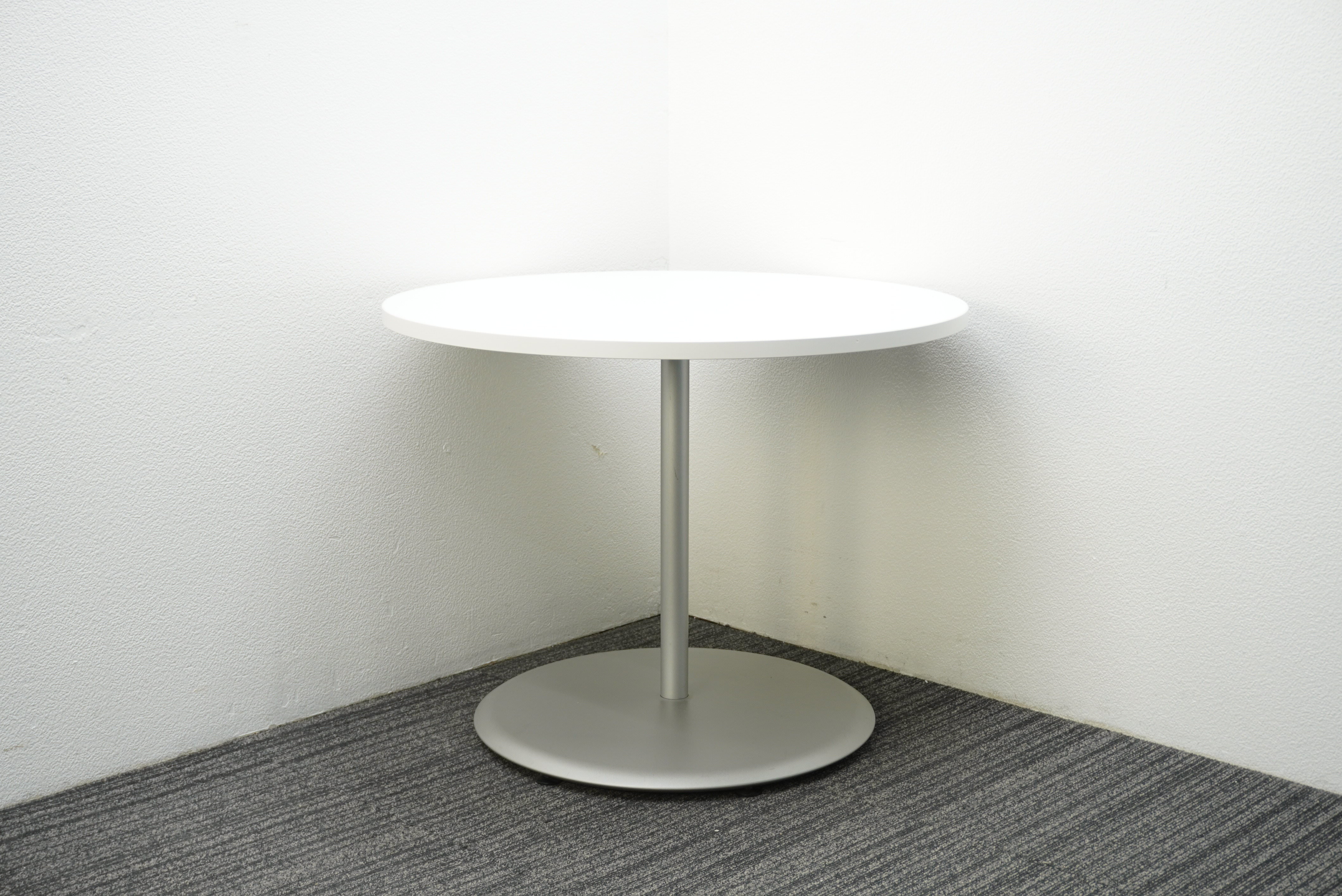 オカムラ アルトカフェ 丸テーブル Φ900 H700 ホワイト