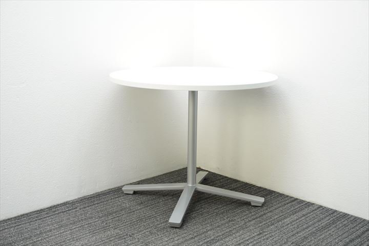 コクヨ ビエナ 丸テーブル Φ900 H720 ホワイト