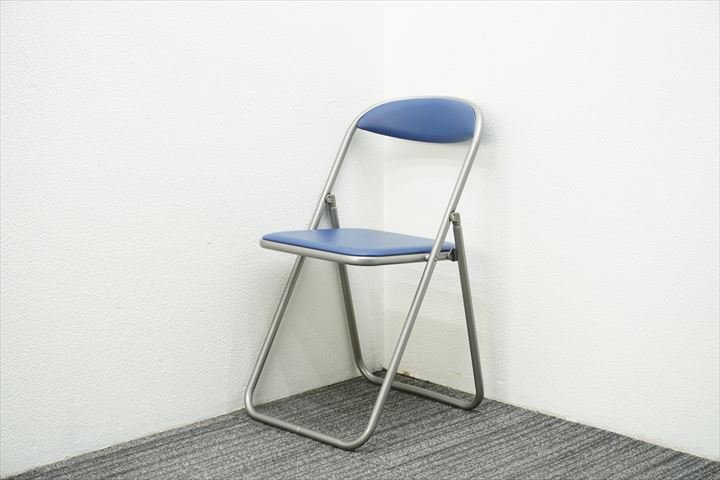 自社便対応のみ】【2021年製】コクヨ 折りたたみパイプ椅子 ブルー ...