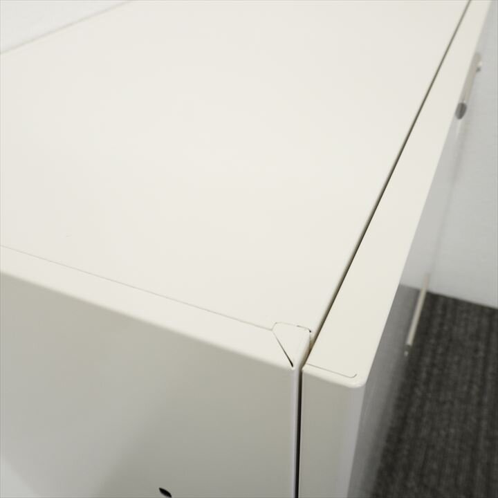 イトーキ エーキューズ 2段ラテラル書庫 ホワイト