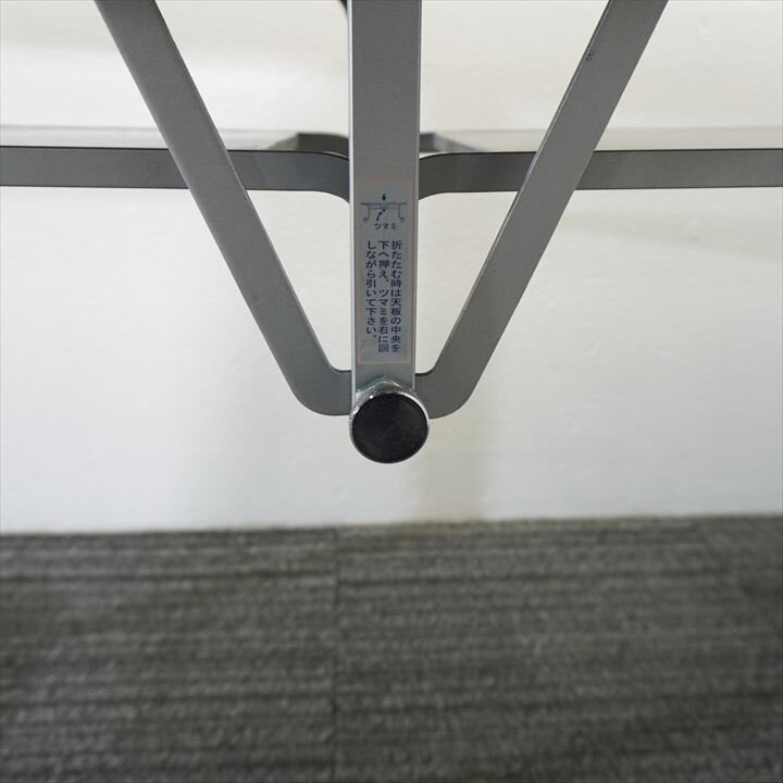 中折テーブル W1800 D600 H700 ホワイト