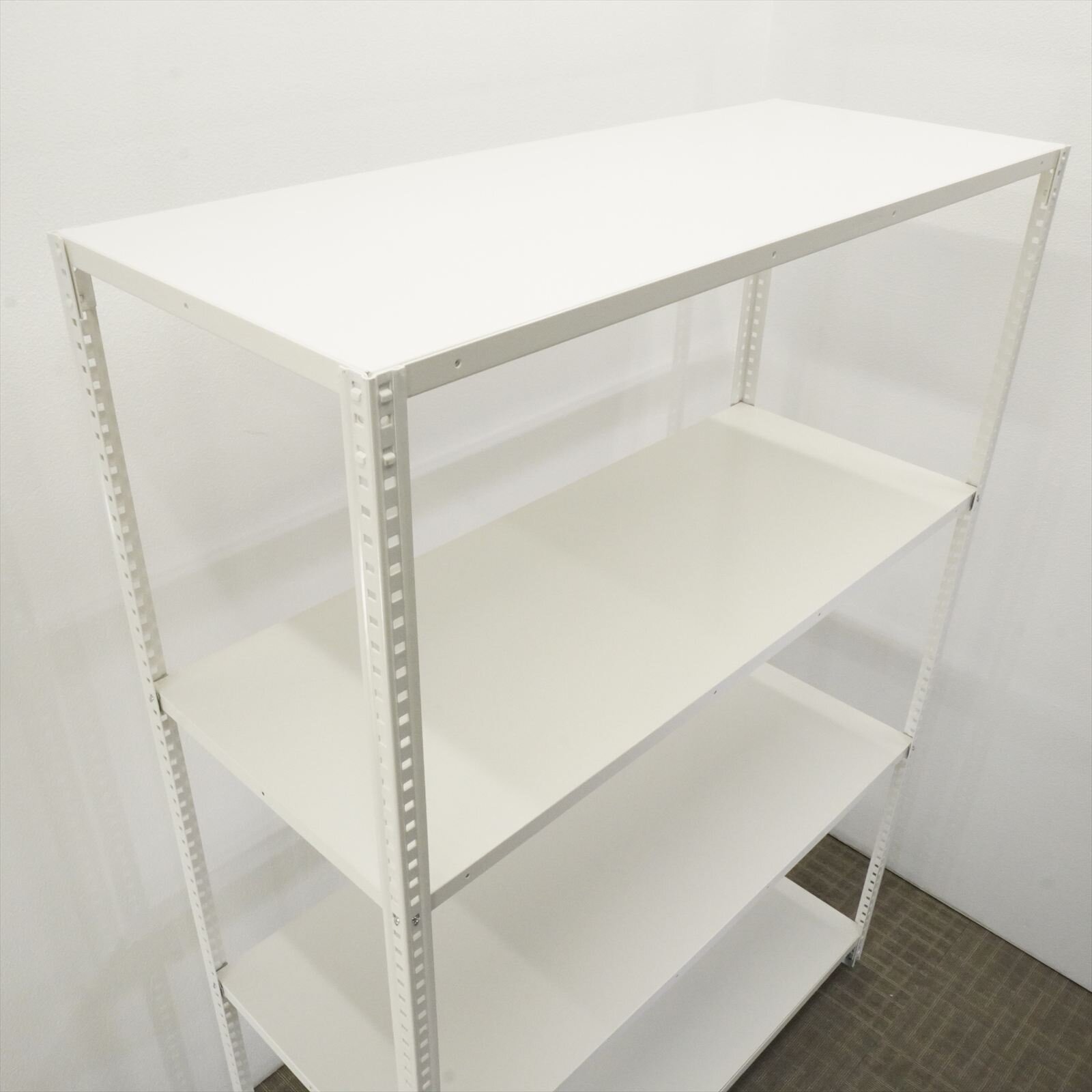 【自社便対応のみ】オカムラ 軽量棚 天地4段 150kg／1段 W1500 D600 H2100 ホワイト