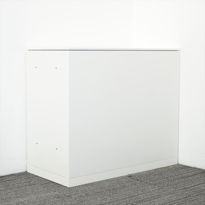 オカムラ レクトライン 両開き書庫 天板付 W900 D450 H775