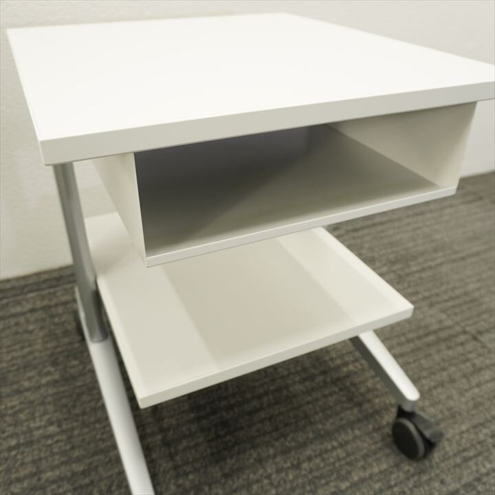 コクヨ 機器台 キャスター付 W450 D500 H550 ホワイト