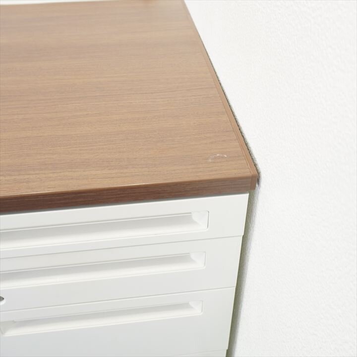 オカムラ アドバンス 両袖机 157 3×4段 H720 木目 特価品（2）