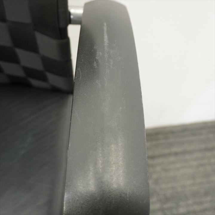 デイビス 肘付 ブラック (2)