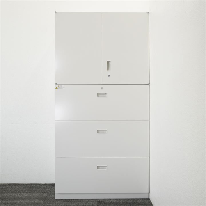 イトーキ シンライン 3段ラテラル+両開き書庫 H1790 W9色