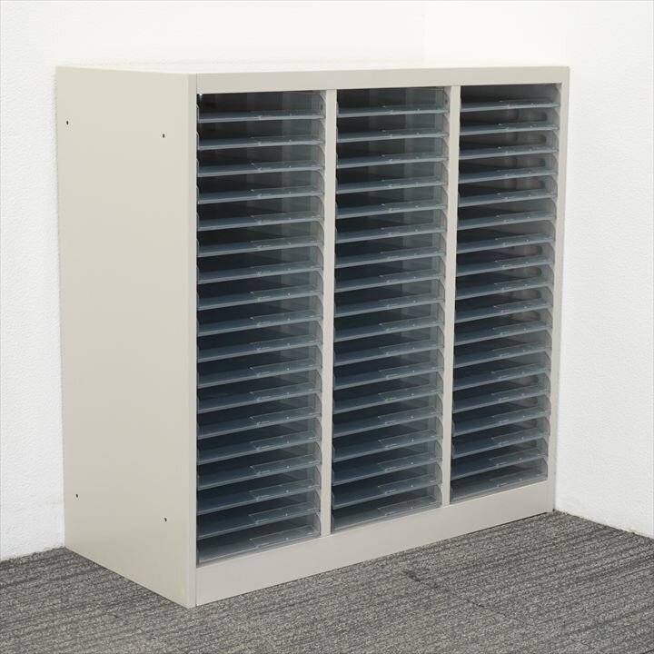 コクヨ 整理庫 ３列１８段 オープントレー W880 D400 H880 特価品（3）