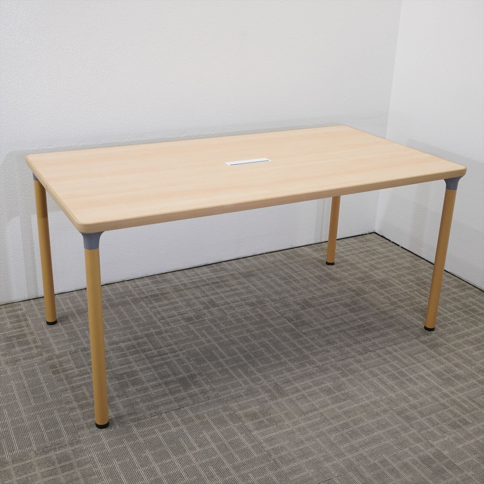 パブリック ミーティングテーブル 1580 H720 木目