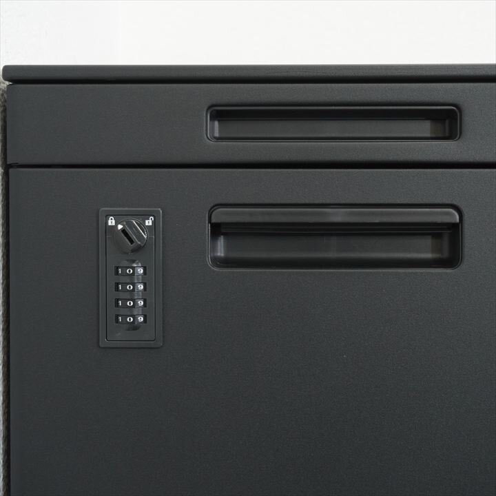 コクヨ GT ダイヤル式3段ワゴン H648 ブラック 特価品