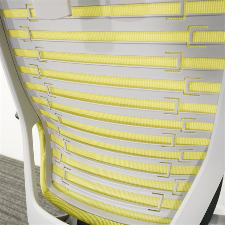 イトーキ エピオス 可動肘 ハイバック ハンガー付 ブライトモスグリーン/ブラック