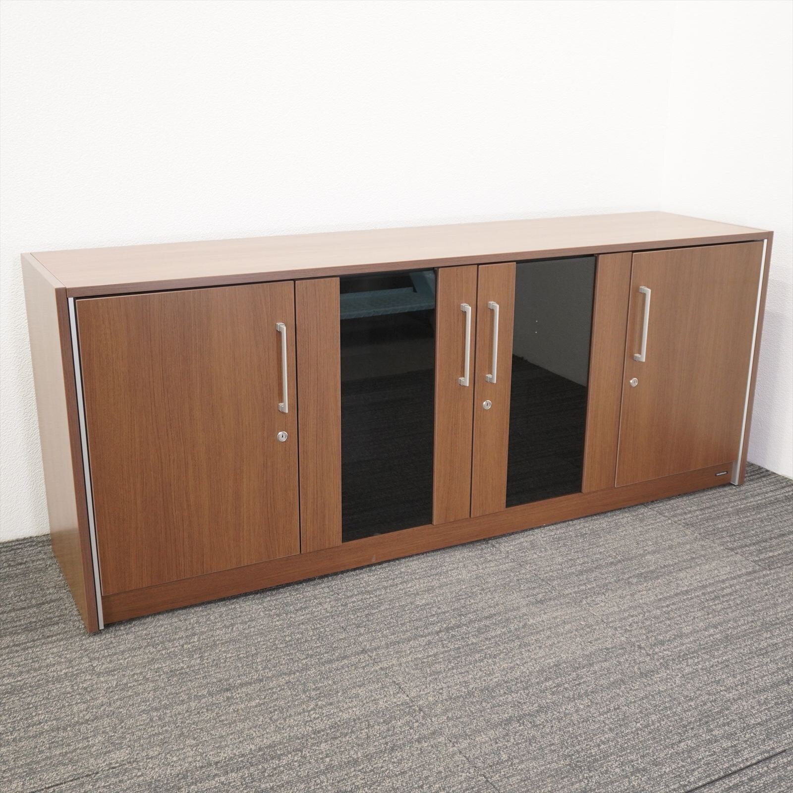 オカムラ EX-F300 木製サイドボード W1840 D450 H725