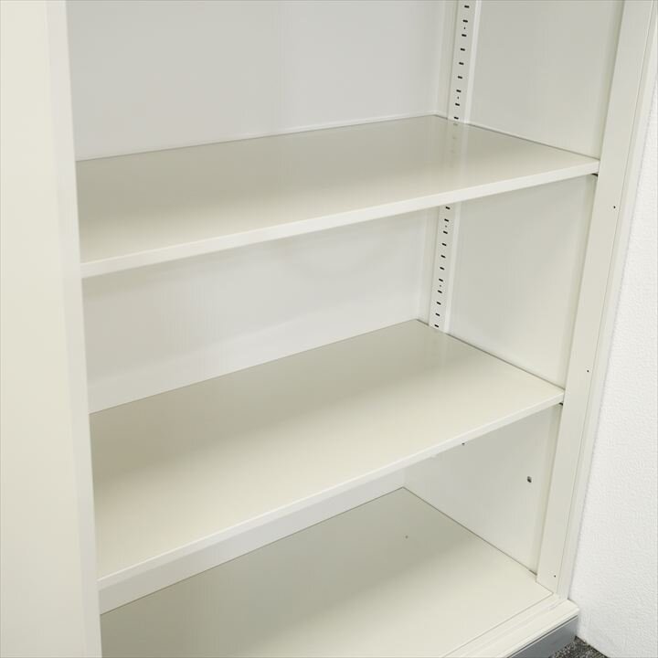 プラス XF オープン書庫 マホガニー天板付 W800 D400 H1120 ホワイト