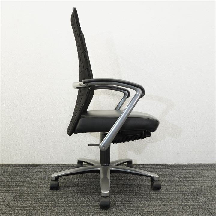 デイビス 肘付 ブラック (2)