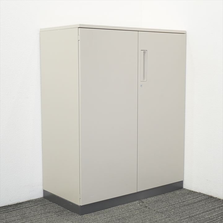 コクヨ エディア 扉付き書類整理庫 3列11段 深型トレー 天板付 H1130 ナチュラルグレー(F1色)