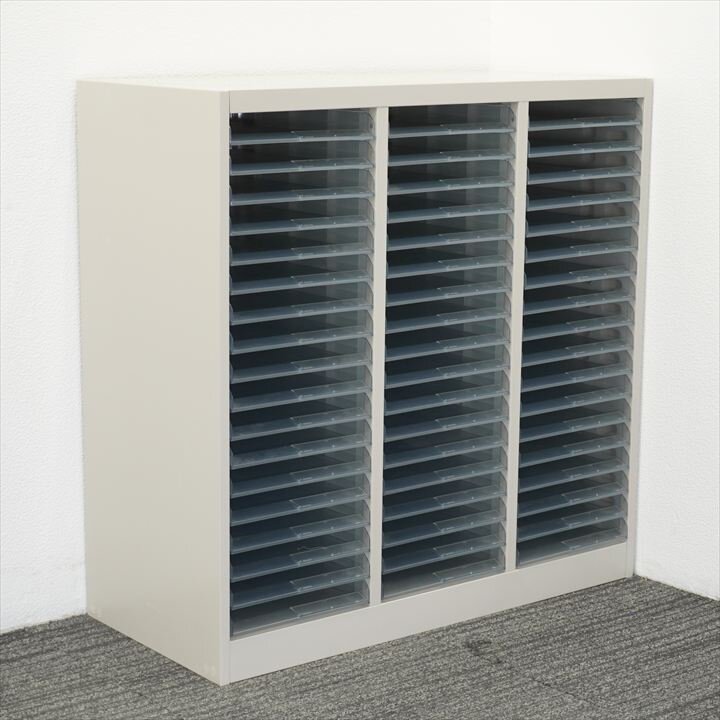 コクヨ 整理庫 ３列１８段 オープントレー W880 D400 H880 特価品（1）