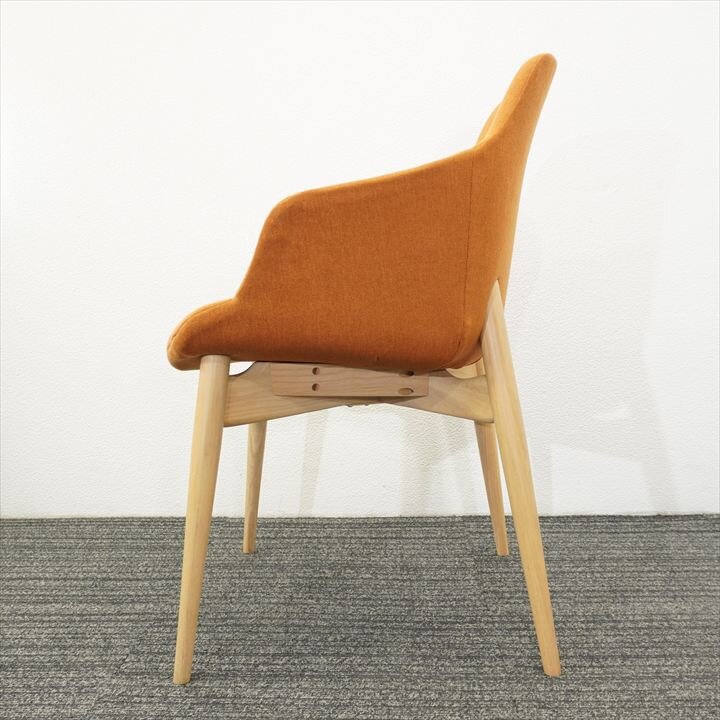 相合家具 ケイク２ ミーティングチェアー オレンジ