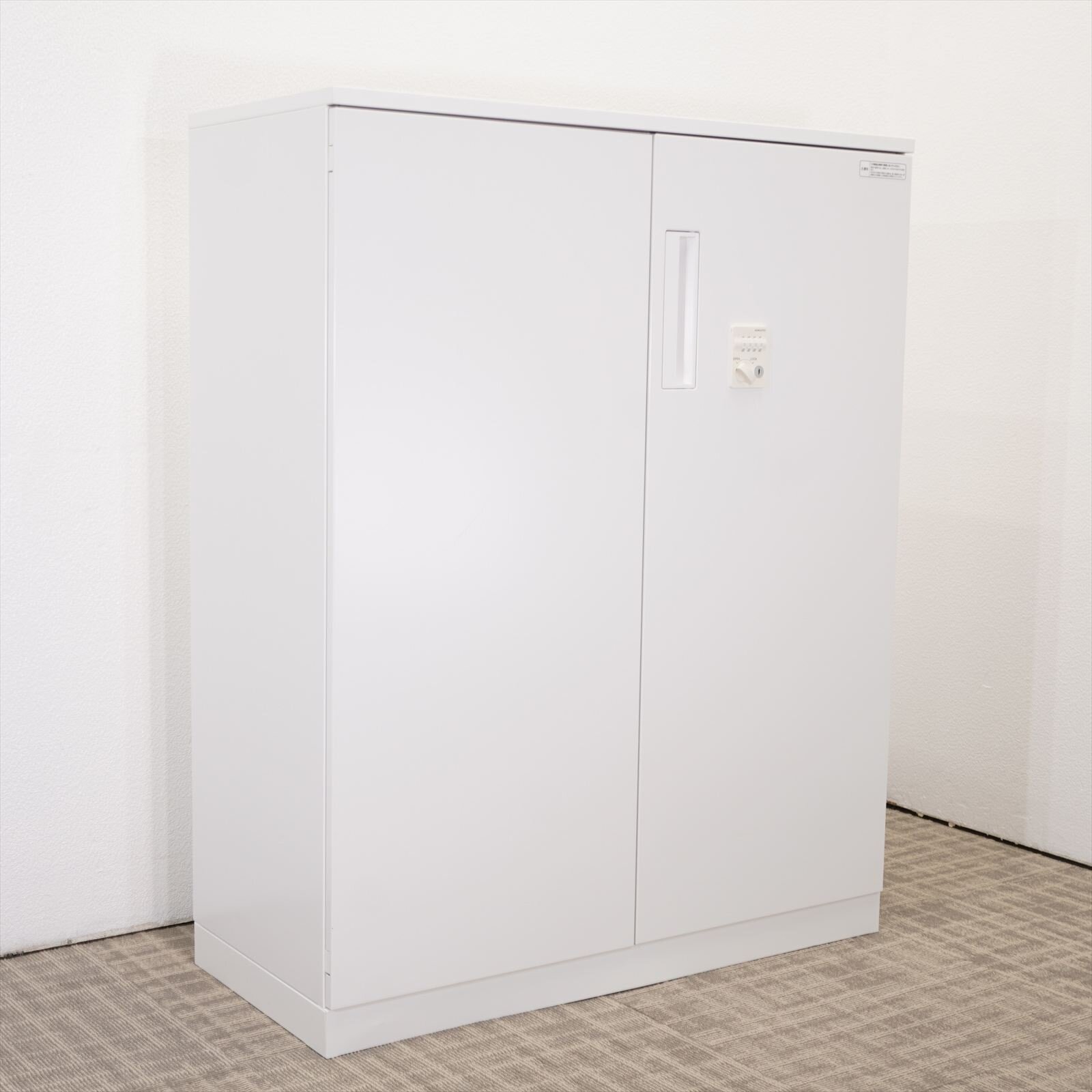 コクヨ エディア ダイヤル式両開き書庫 W900D400H1130 天板付