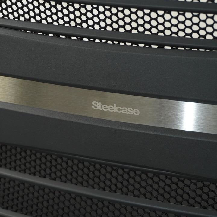 スチールケース ニューシンク 肘付 ブラック