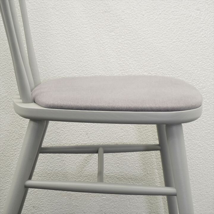 相合家具 イースティ 木製ダイニングチェア ライトグレー