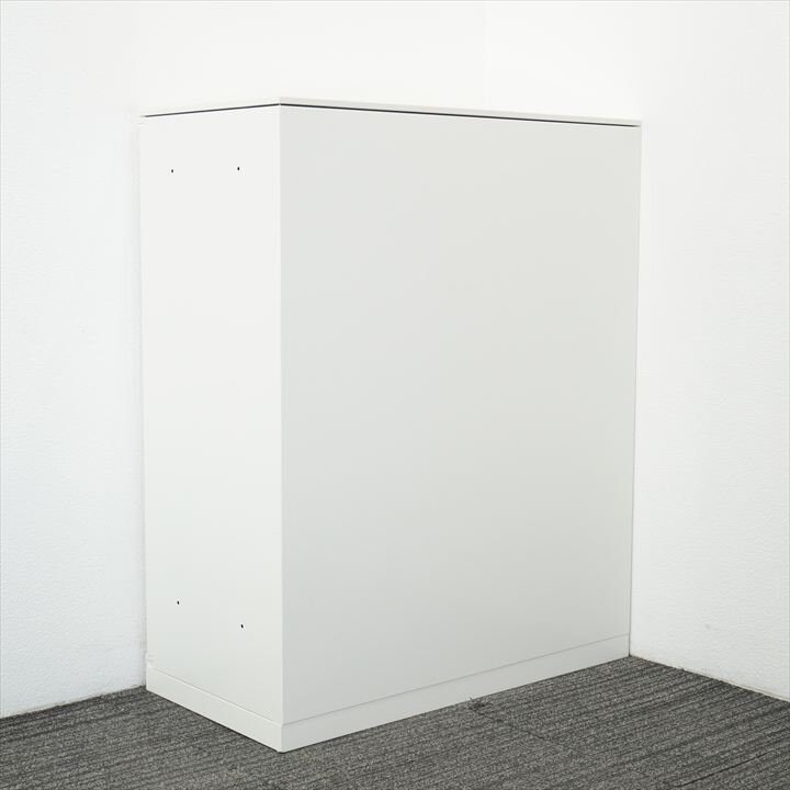 オカムラ レクトライン 両開き書庫 天板付 W900 D450 H1115