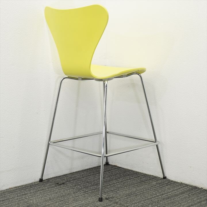 フリッツハンセン セブンチェア イエロー W510 D540 SH640 H1000