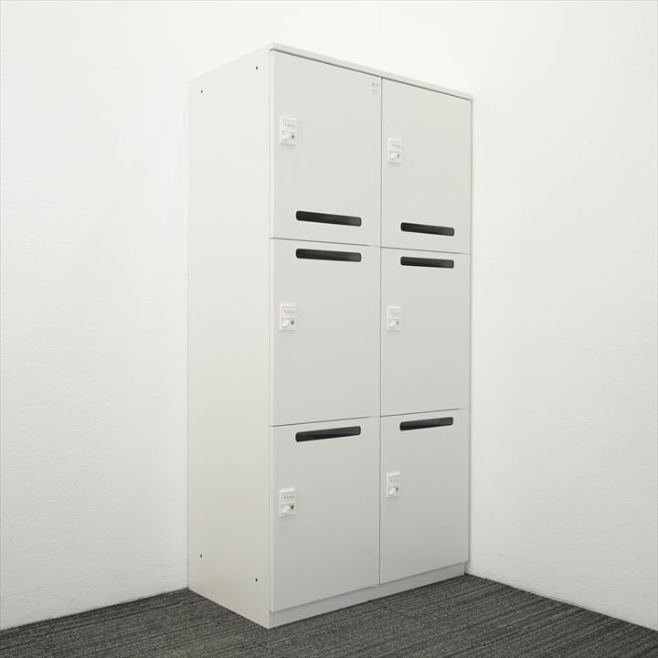 イトーキ M型 ダイヤル式6人用パーソナルロッカー W900 D515 H1800 W9色