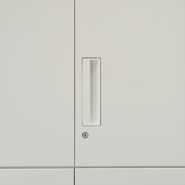 コクヨ エディア 両開き2段書庫 H2160 ホワイト