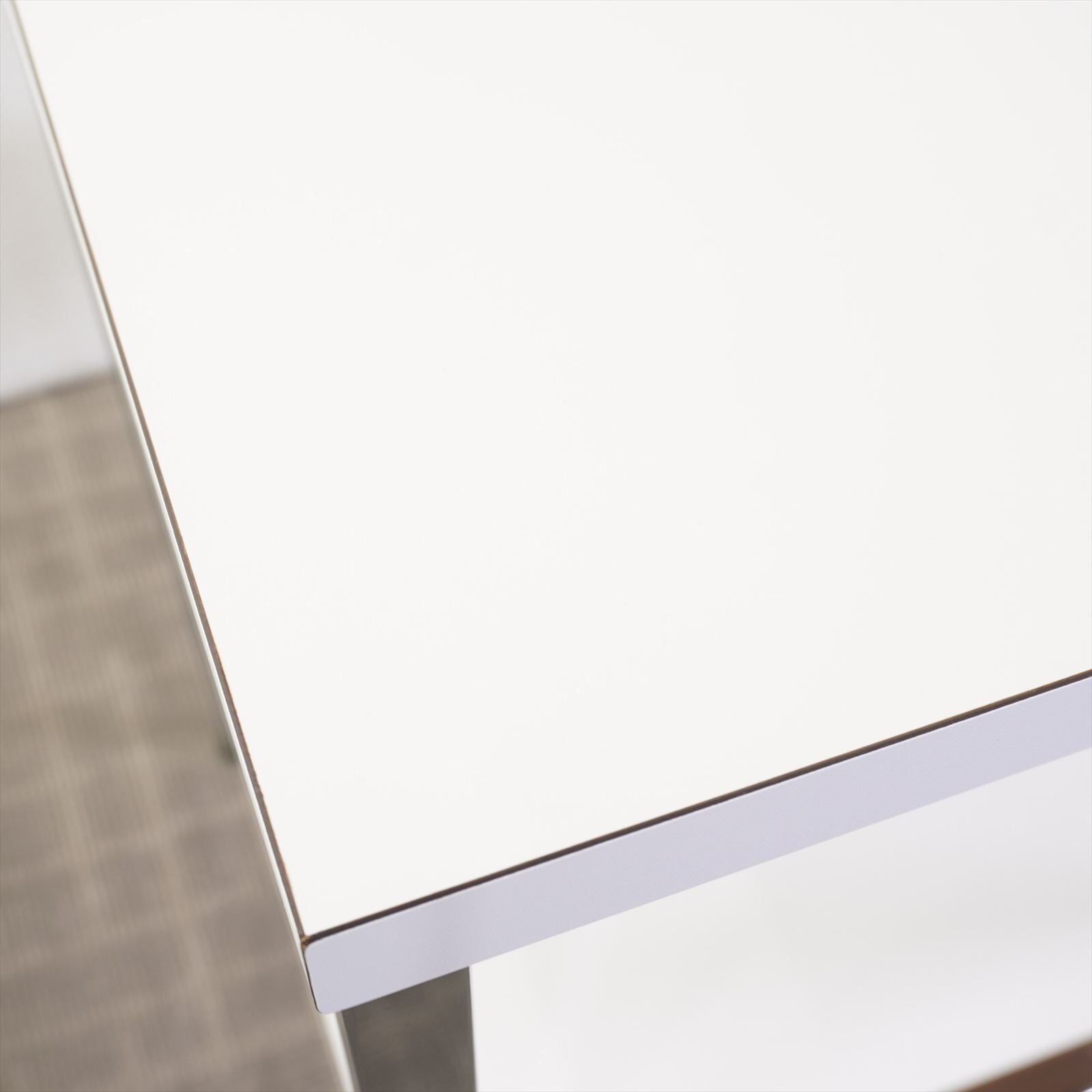 オカムラ 電話台 ホワイト W450 D450 H700