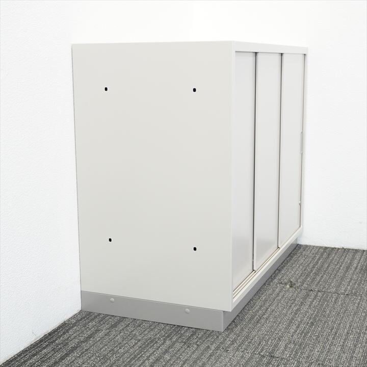 イトーキ シンライン ３枚引戸書庫 H752 WE色