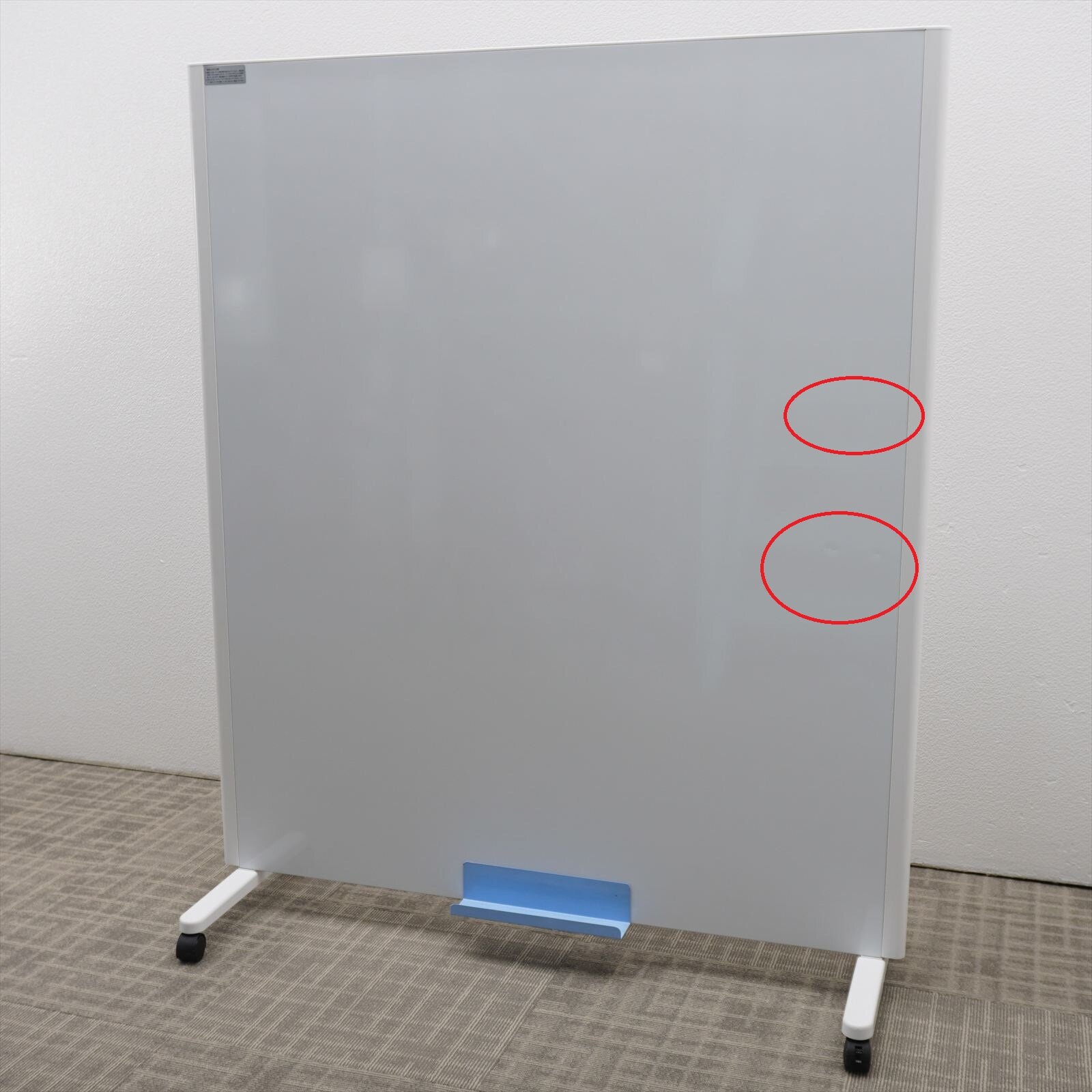 コクヨ パーティション 片面ホワイトボード キャスター付 W1230 H1500 (1)