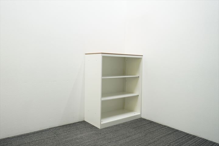 オカムラ レクトライン オープン書庫 ネオウッドミディアム天板付 H1115 ZA75色