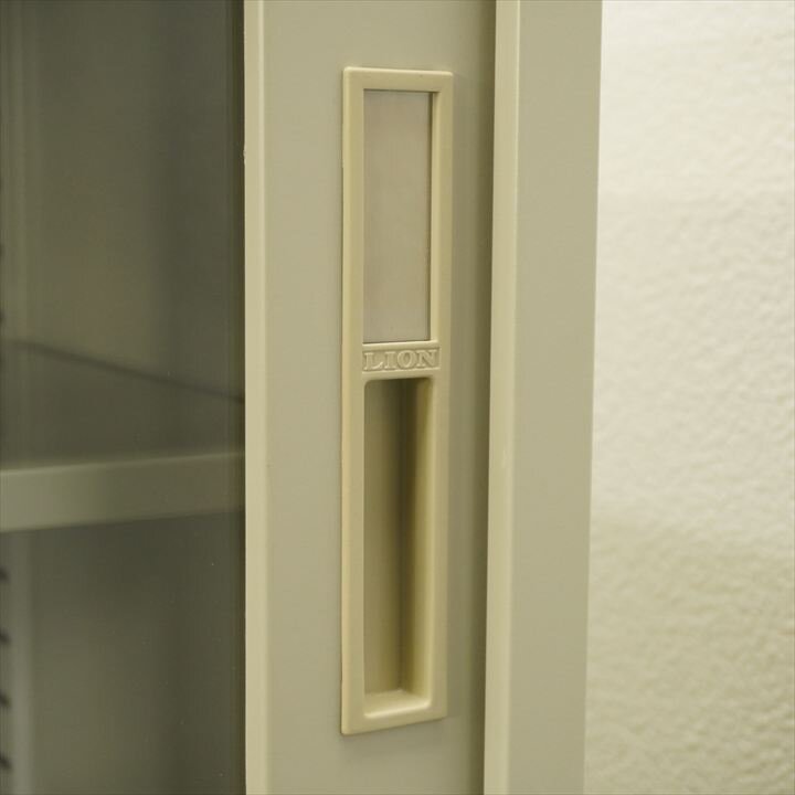 ライオン ガラス引戸書庫 W880D515H880