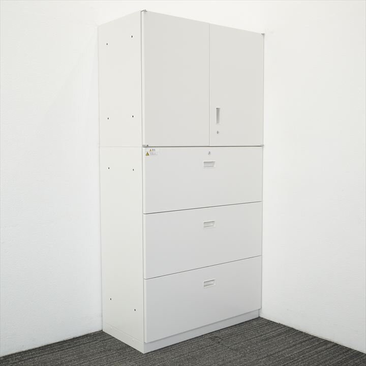 イトーキ シンライン 3段ラテラル+両開き書庫 H1790 W9色