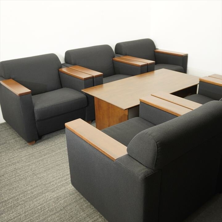 コクヨ リアクト １人用ソファー６点+コクヨ テーブルセット