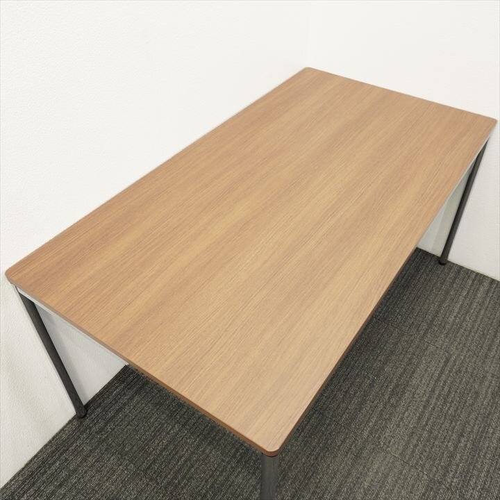 オカムラ トレッセＲ ミーティングテーブル W1500 D800 H720 ネオウッドダーク