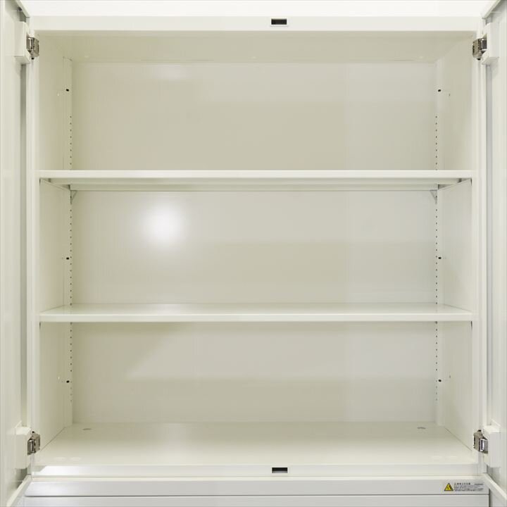 オカムラ レクトライン ダイヤル式 4段ラテラル+両開き書庫 個別ロックタイプ W800 D450 H2150