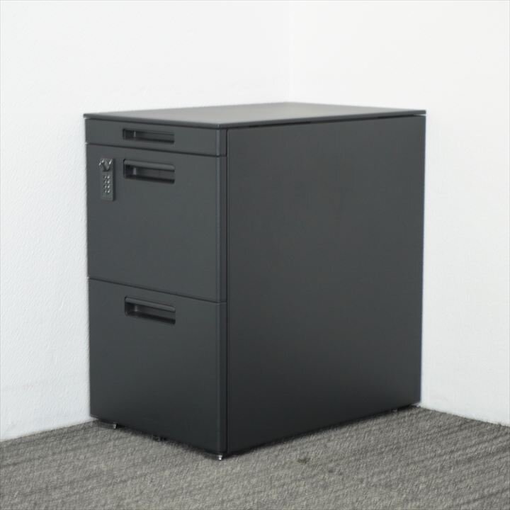 コクヨ GT ダイヤル式3段ワゴン H648 ブラック 特価品