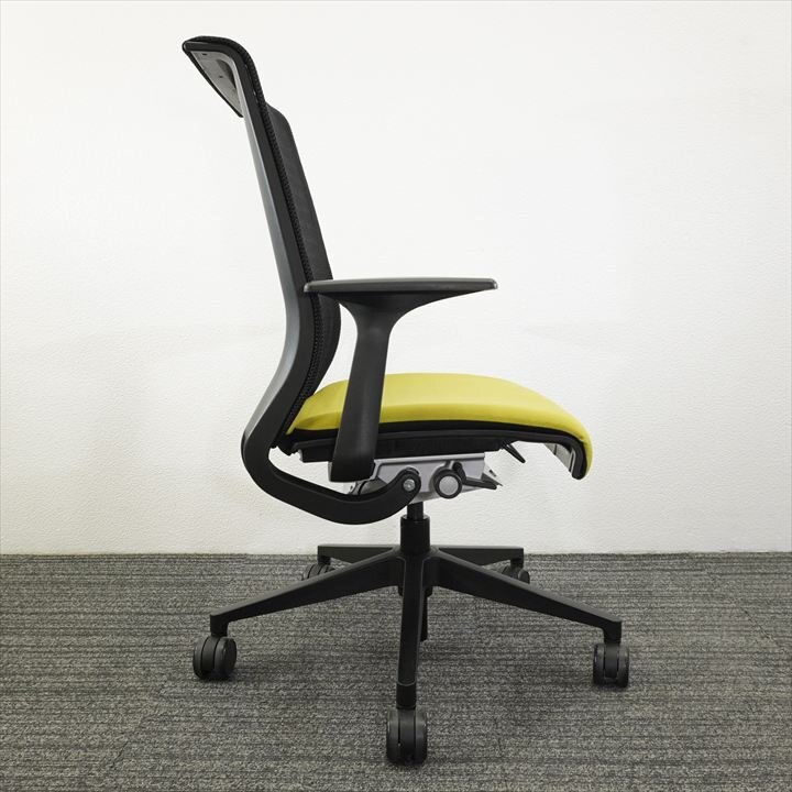 スチールケース シンク 固定肘 ライトグリーン/ブラック