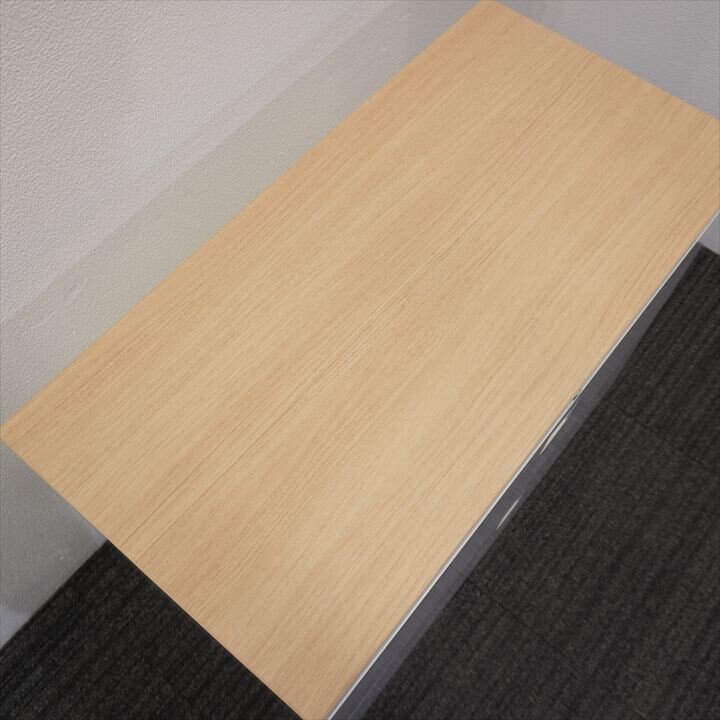 オカムラ レクトライン 2段ラテラル書庫 天板付 H775 ZA75色 特価品