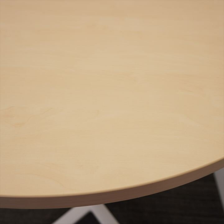 コクヨ ビエナ 丸ハイテーブル Φ900 H1000 ホワイトナチュラル