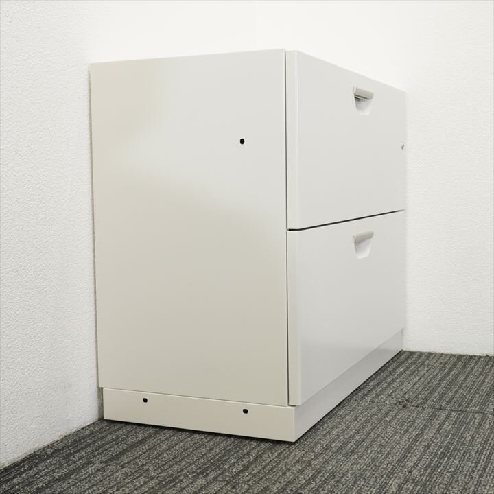 イトーキ エーキューズ 2段ラテラル書庫 ホワイト