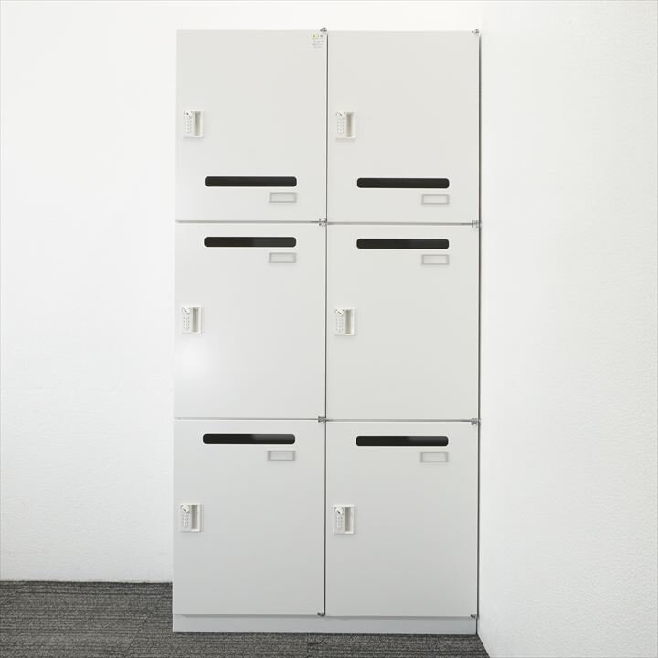 イトーキ シンライン ダイヤル式6人用パーソナルロッカー H1790 W9色