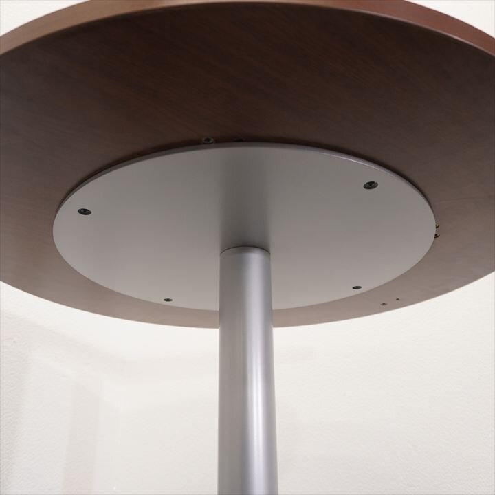 スチールケース 丸テーブル Φ800 H740 木目