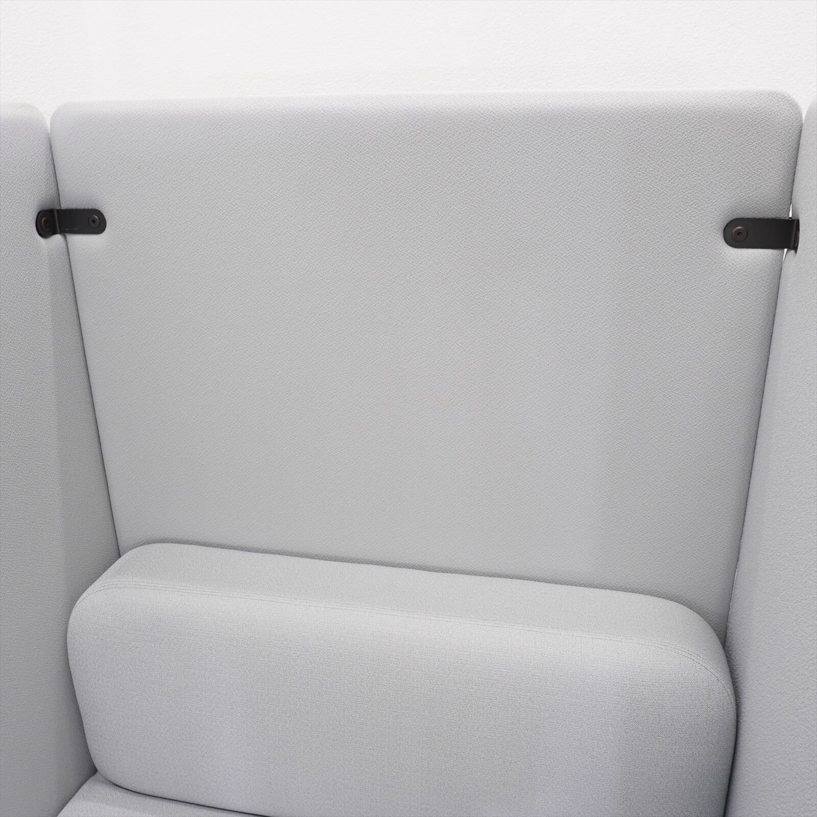 ウチダ ピルヴィオ2パネルシステム ブースセット ラウンジブースタイプ 片面用 グレー W1200 D900 H1350