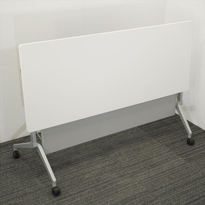 コクヨ リーフライン フラップテーブル 1560 幕板付 網棚無し ホワイト H720